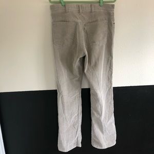 Vintage 1970’s Levi’s Corduroy Light Grey 34x34 Silver Tab
